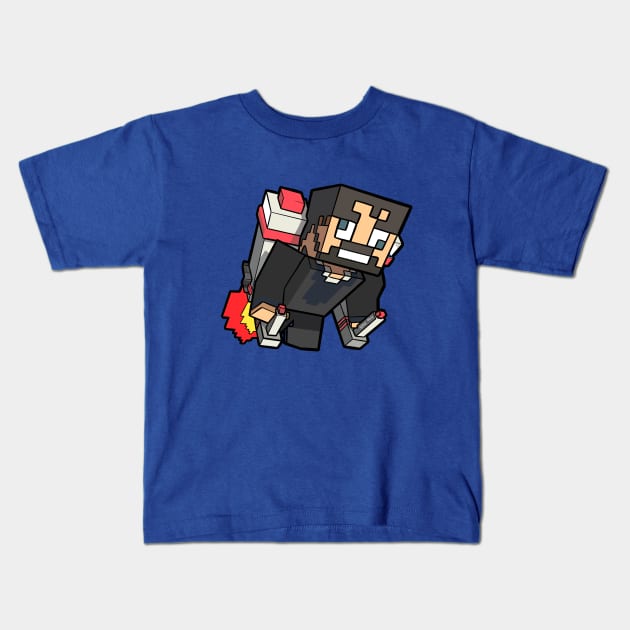 Rocket Boost Ssundee Kids T-Shirt by Sketchy